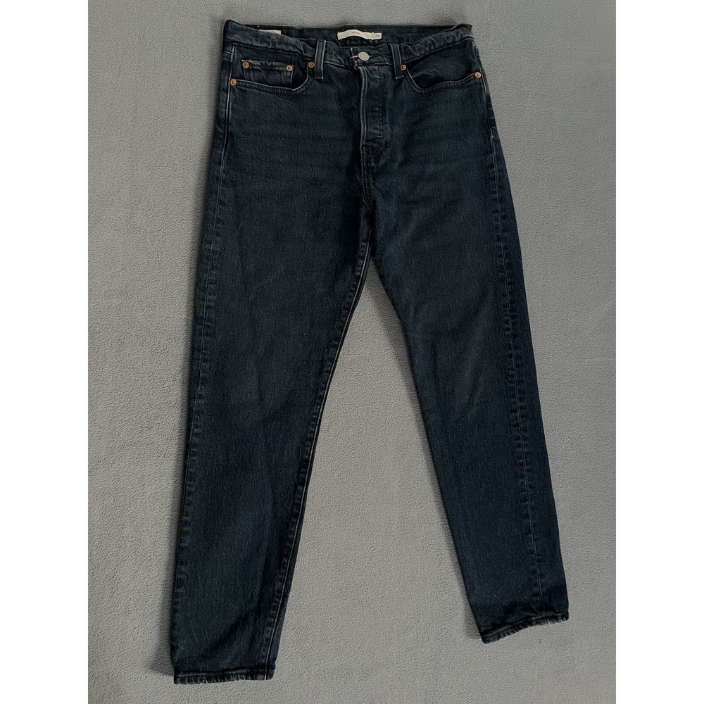 Levis Wedgie Straight Jeans Dark Wash High Rise Button Fly Denim Size 29 30x27